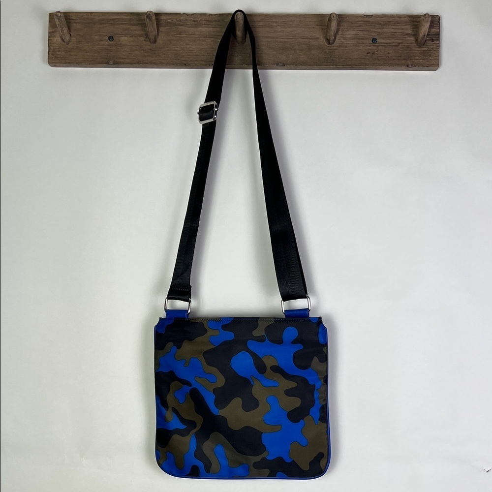 Ahdorned Blue Camo Camp Adjustable Crossbody Bag - Picture 3 of 12